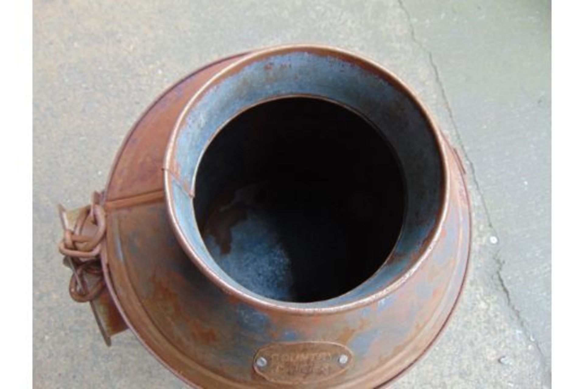 Galvanised Antique 5 gall Milk Churn - Image 2 of 4
