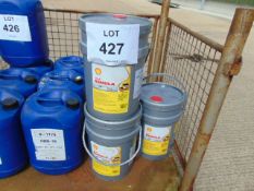 5x Shell Rimula R4X 15W 40, diesel engine oil, suitable for most heavy-duty diesel engines