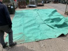 NEW OLD STOCK HOME OFFICE GREEN TARPAULING.