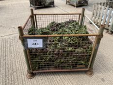1 x STILLAGE OF BRITISH ARMY WOODLAND CAMO NETS GRADE A.