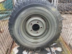 4 X MICHELIN 7.50 R 16 TYRES ( 2 X ON LANDROVER RIMS)