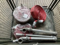 4 x New Unissued rolls of Angus Duraline Fire Hose, & 2x Unissued Stand Pipes c/w Fittings.