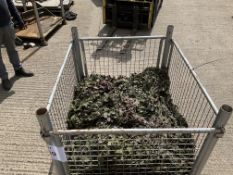 1 x STILLAGE OF BRITISH ARMY WOODLAND CAMO NETS GRADE A.