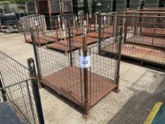 Home Office Steel Stacking Stillage W/ Removable Posts & Sides