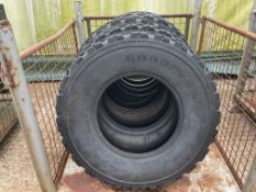 5 X GOODYEAR G90 7.50 R16 TYRES, 10 PLY RATING.