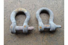 2 x 25 ton Lifting Shackles