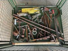 1 X STILLAGE OF PINS, FV RECOVERY TOOLS AND TRACK TOOLS.