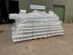 UNUSED WHITE TRILITE 200 SERIES TRUSSES, BEAMS, LIGHTING BEAMS, FITTINGS..ETC