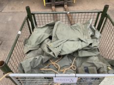 1 X STILLAGEOF VEHICLE TARPAULINGS.