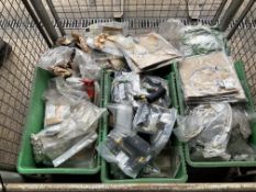1 X Stillage of Clansman Leads/Fittings/brass plugs etc.