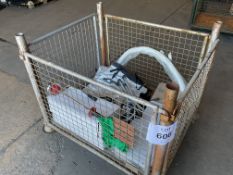 .1 X STILLAGE OF ENGINE COVERS,WORK LAMPS,FLOOR TILES. SHRINK WRAP ROLLERS ETC.