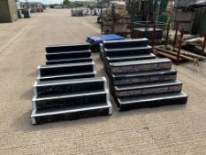 6 X VARIOUS SIZED STAGE STEPS FROM UK EVENTS COMPANY
