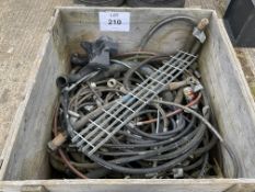 Assorted hydraulic pipes