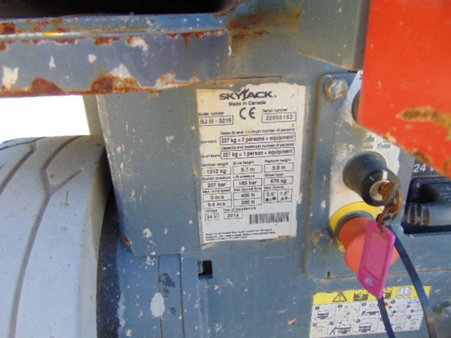 2014 SkyJack SJ111 3219 Hydraulic Self Propelled Access Platform !!! 169 Hours Only - Image 8 of 24