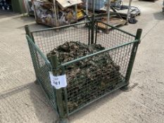1 x STILLAGE OF BRITISH ARMY WOODLAND CAMO NETS GRADE A.