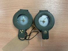 2 X FRANCIS BARKER M88 BRITISH ARMY COMPASS