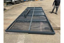 NEW UNUSED INDUSTRIAL SLIDING SECURITY GATE.