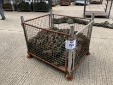 1 x STILLAGE OF BRITISH ARMY WOODLAND CAMO NETS GRADE A.