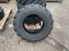 4 X 10.5/80-18TYRES, 3 X MICHELIN, 1 X BKT AT 603.