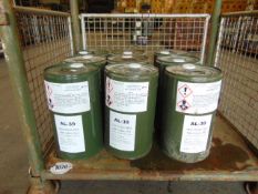 9x AL39, Antifreeze inhibited ethanediol concentrate dilute 1:1 with water 25L from MoD Store
