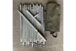 1 X SET (15) ARTILLERY BARREL CLEANING ROD