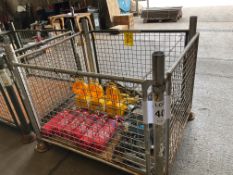 1 x stillage of fire extinguishers, ratchet straps, 3 tonne lifting straps