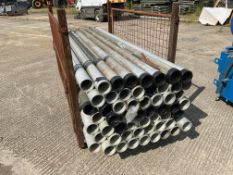 56 x lengths of 10ft aluminium water/ irrigation pipe