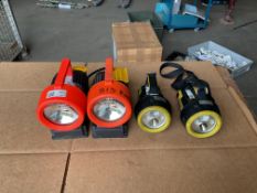 4x Wolflite Handlamp w/ Charging Base