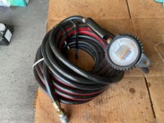 1 x Extra long Air line with pressure gauge from MOD.