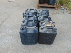 10 x British Army Jerry Cans Water