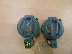 2x Stanley London British Army Prismatic Compass in Mils