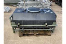 You are bidding on: 1 x British Army Demountable 100 Gallon Water Bowser with frame.
