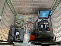 1 X stillage of tools, reader, beacon, water carriers etc