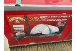 Heavy-Duty Storage Shelter - W30ft x L65ft x H15ft - R