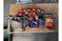 5 X RATCHET LOAD STRAPS.