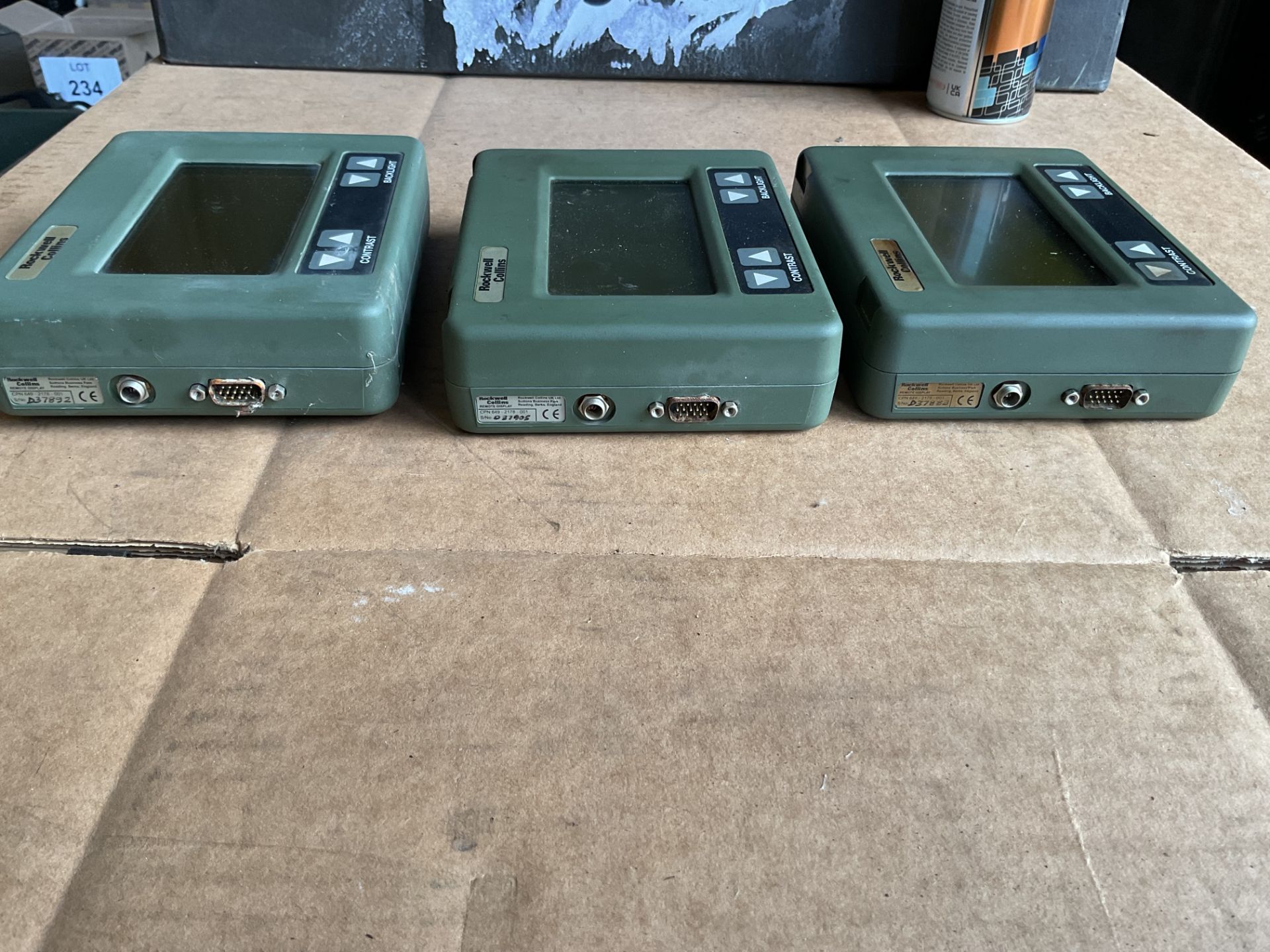 3 x Rockwell Collins Remote Display Units - Image 2 of 3