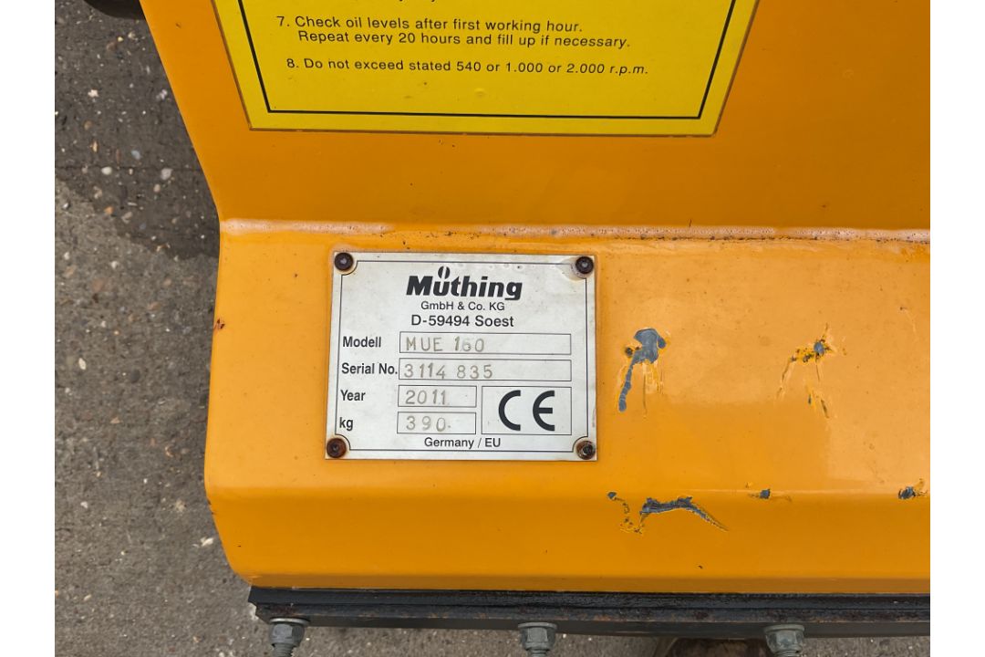 2011 Muthing MUE 160 Flail Mower - Image 5 of 6