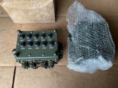 2 x Unissued British army Bowman Radio Junction Boxes