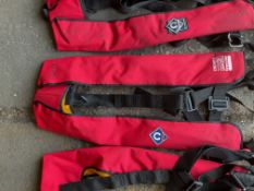 4 x Crewsaver Crewfit Air only life jackets 150N