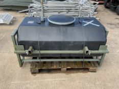 You are bidding on: 1 x British Army Demountable 100 Gallon Water Bowser with frame.