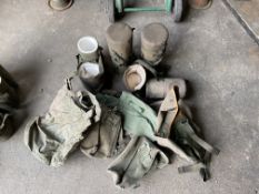 4 x British Army Thermal Flask Sleeves & Various Bags.