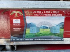 Heavy Duty Container Shelter W20ft x L20ft x H6.5ft New Unissued