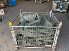 1 x Stillage of Large Canvas Tarpaulins