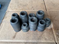 9 x Inch Drive HD Impact Sockets.