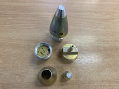 2 x New Unissued M557 Inert Training Fuzes for Artillery, Dated 1976