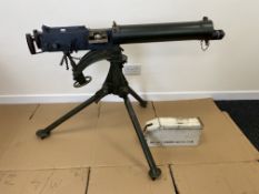 Very Rare Vickers .303 machine gun, deactivated c/w deactivation certificate, tripod,