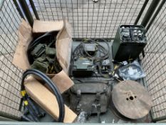 1 x Stillage of Clansman Radio Equipment in RT 353 Transmitter Mounting Kit etc
