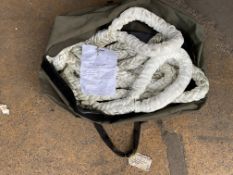 New Unissued Heavy Duty Marlow Recovery Rope 13.7m in Canvas Holdall