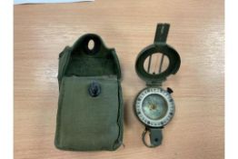 Stanley London British Army Prismatic Compass with Pouch