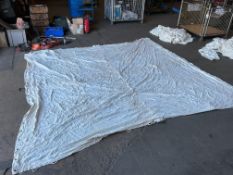 10 x Unissued British Army 3.5m x 3.5m Tent Canvas Sheets